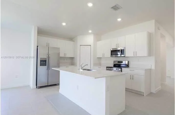 Modern kitchen in Houston TX house with seller financing option